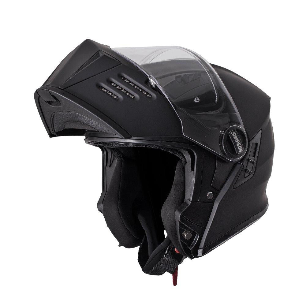 Simpson Darksome Solid Matt Black Full Face Helmet Ece 22.06