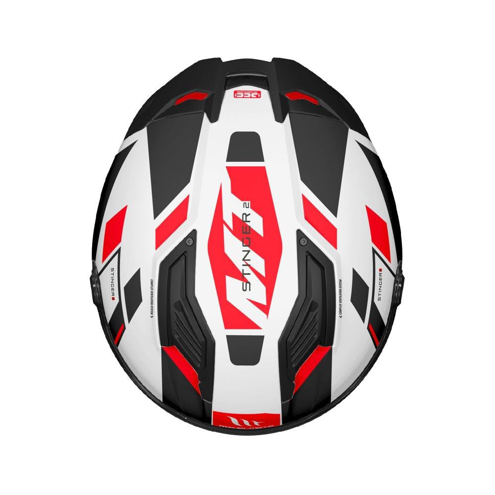 New Mt Stinger 2 Full Face Motorbike Helmet Sporty Look