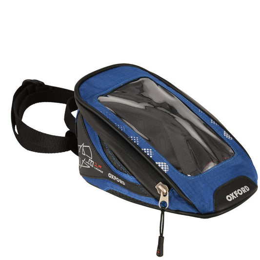 Oxford Motorcycle M1R Micro Magnetic Tank Bag Blue 1L