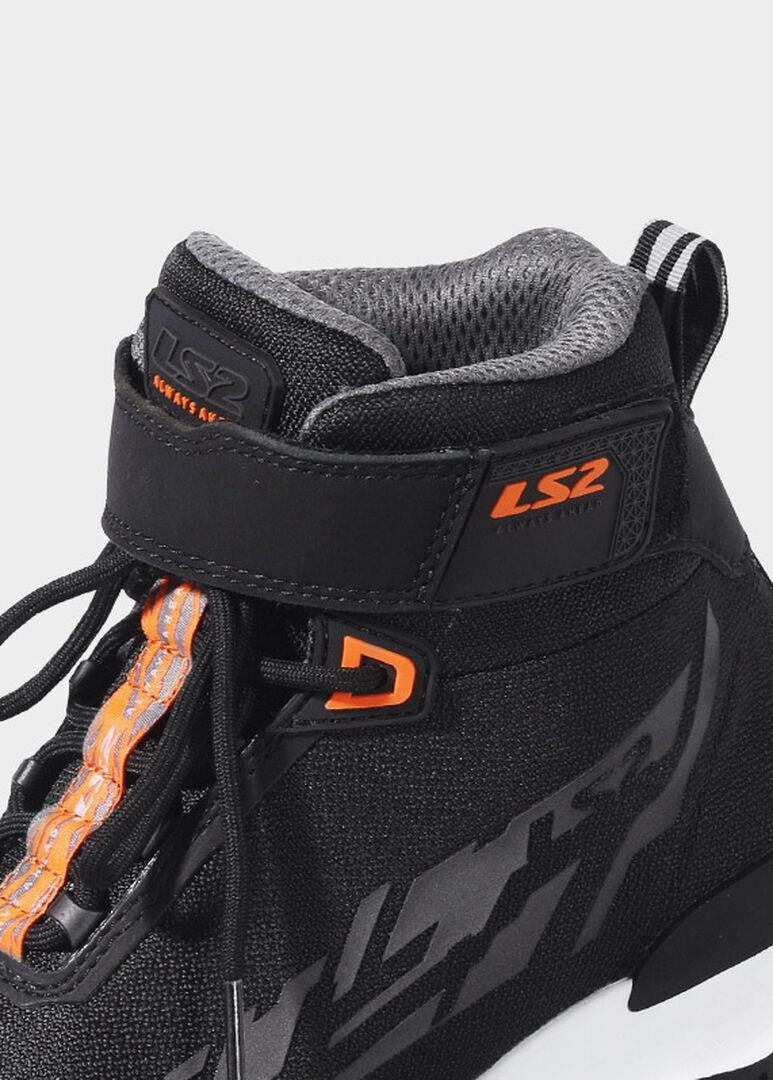 LS2 Acrux Man Motorcycle Boot Black H-V Orange