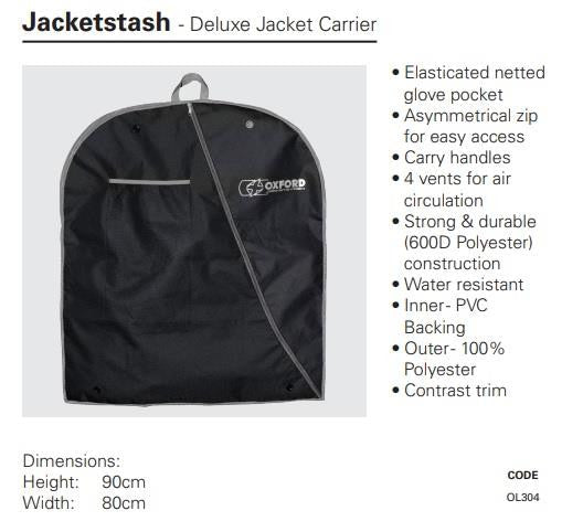 Oxford Jacket stash Deluxe Jacket Carrier