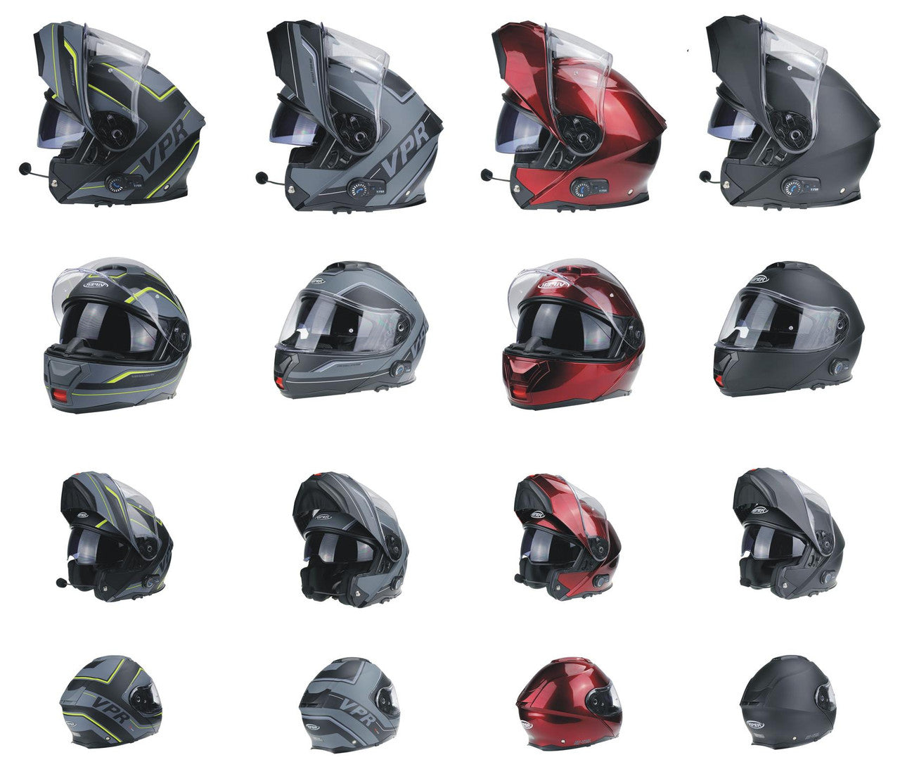 Viper RSV191 Blinc Bluetooth 3.0 Flip Up Modular Motorcycle Helmet