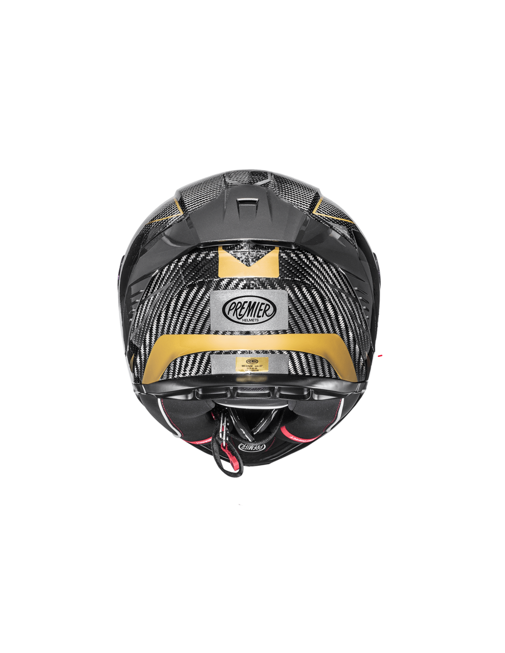 Premier Hyper Carbon TK 19 Gold Full Face Motorbike Helmet