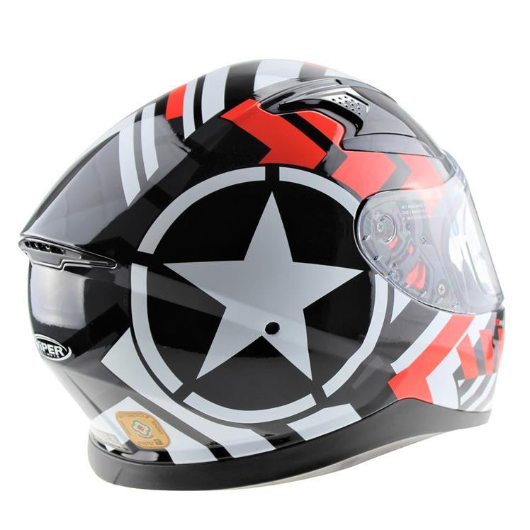 VIPER RSV95 PATROIT FULL FACE MOTORBIKE MOTORCYCLE HELMET