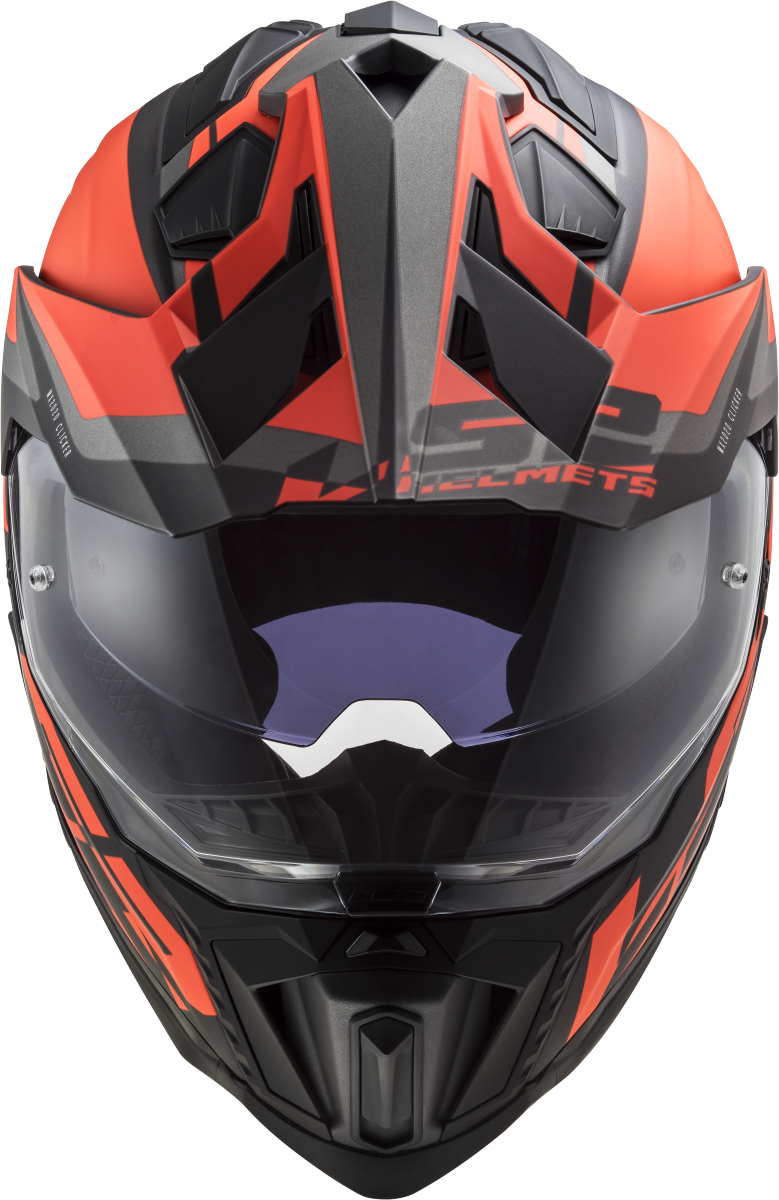 LS2 MX701 Explorer Alter Motorcross Helmet ECE 22.06 Matt Black Orange