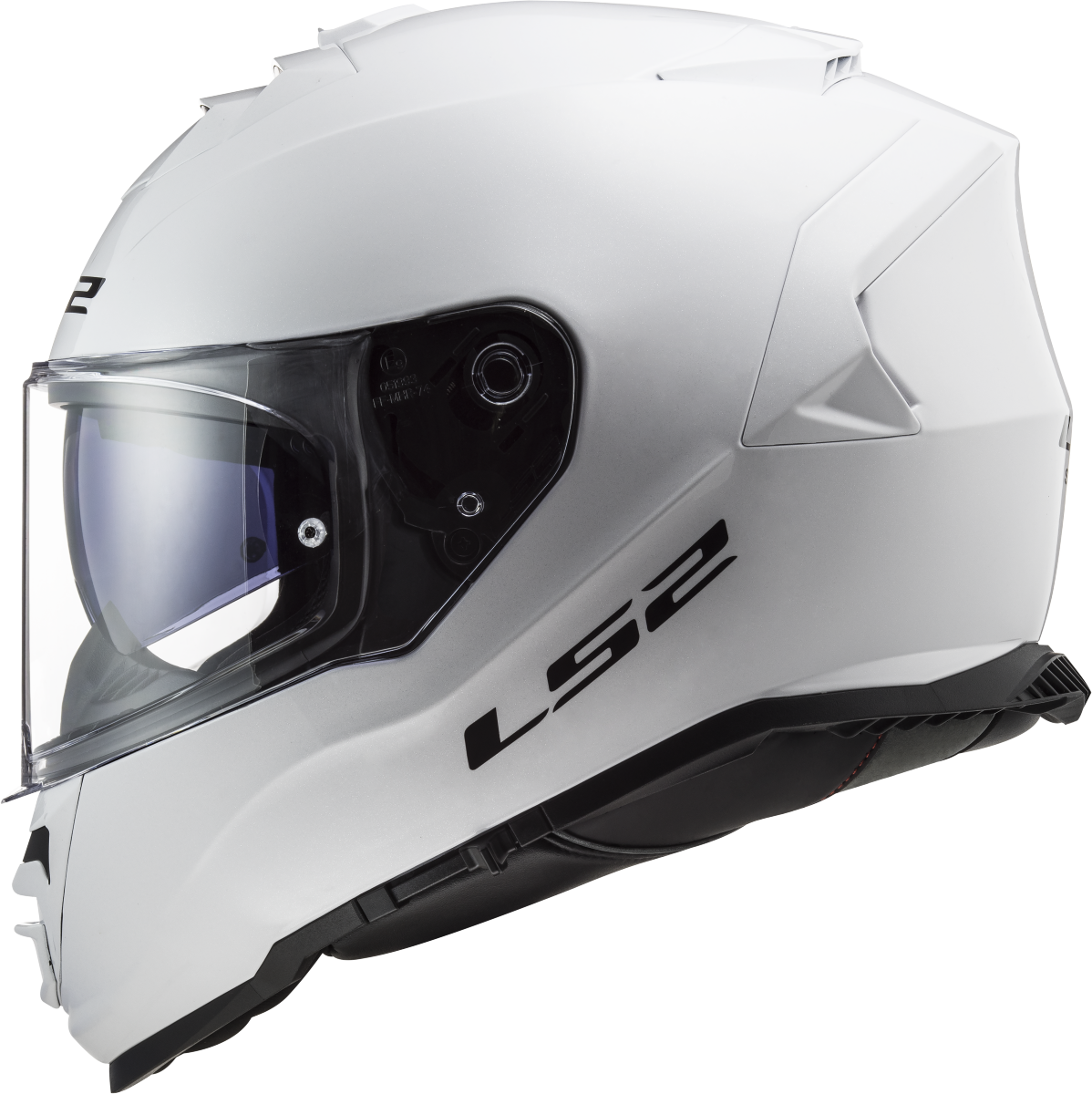 LS2 FF800 Storm II Motorcycle Full Face Helmet Solid White ECE 22.06