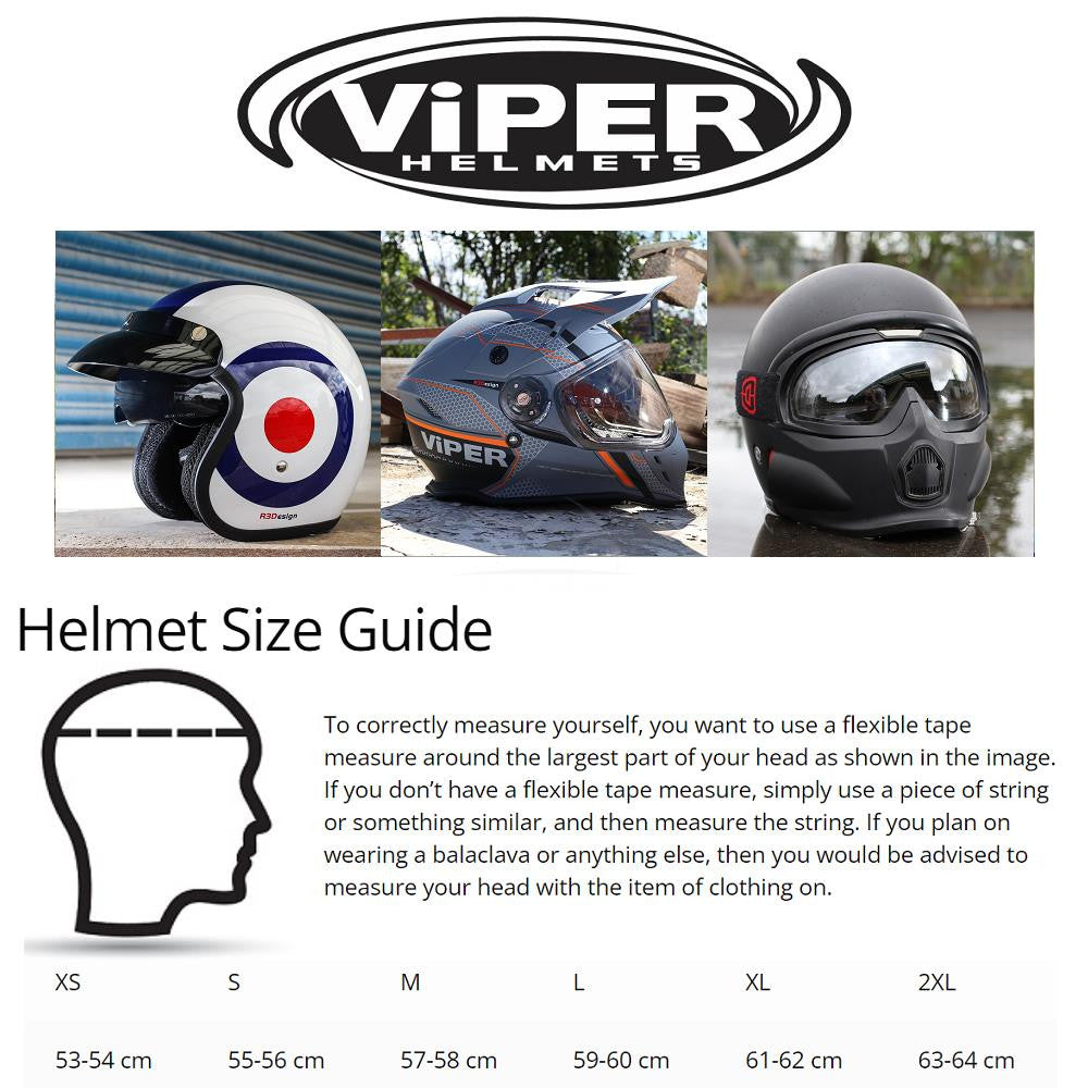 VIPER RSV95 ROGUE BLACK GREY FULL FACE STREET MOTORBIKE MOTORCYCLE HELMET UK