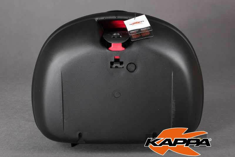 Kappa K48N Motorbike Motorcycle Top Case 48Liter Monokey Black Transparent Reflectors