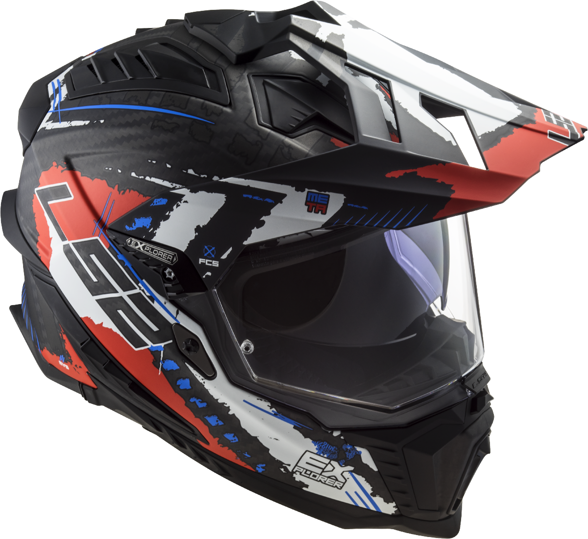 LS2 MX701 C Explorer Carbon Fibre Off Road Full Face MX Helmet Ece22.06