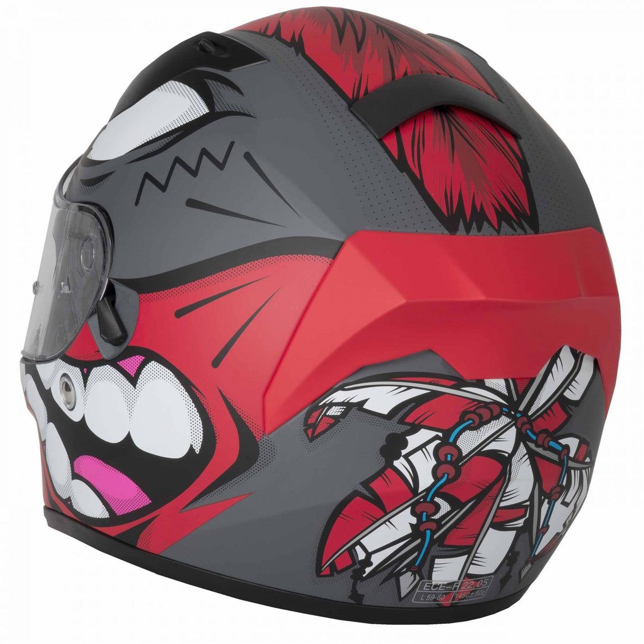 Vcan V128 Mohawk Full Face Motorcycle Bikers Helmet