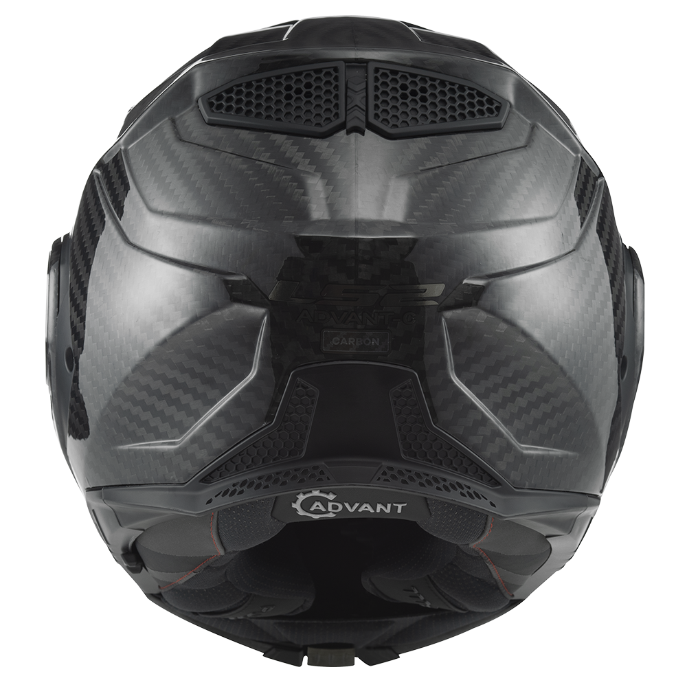 LS2 FF901 Advant X Modular Carbon Fibre Flip Front Full Face Motorbike Helmet