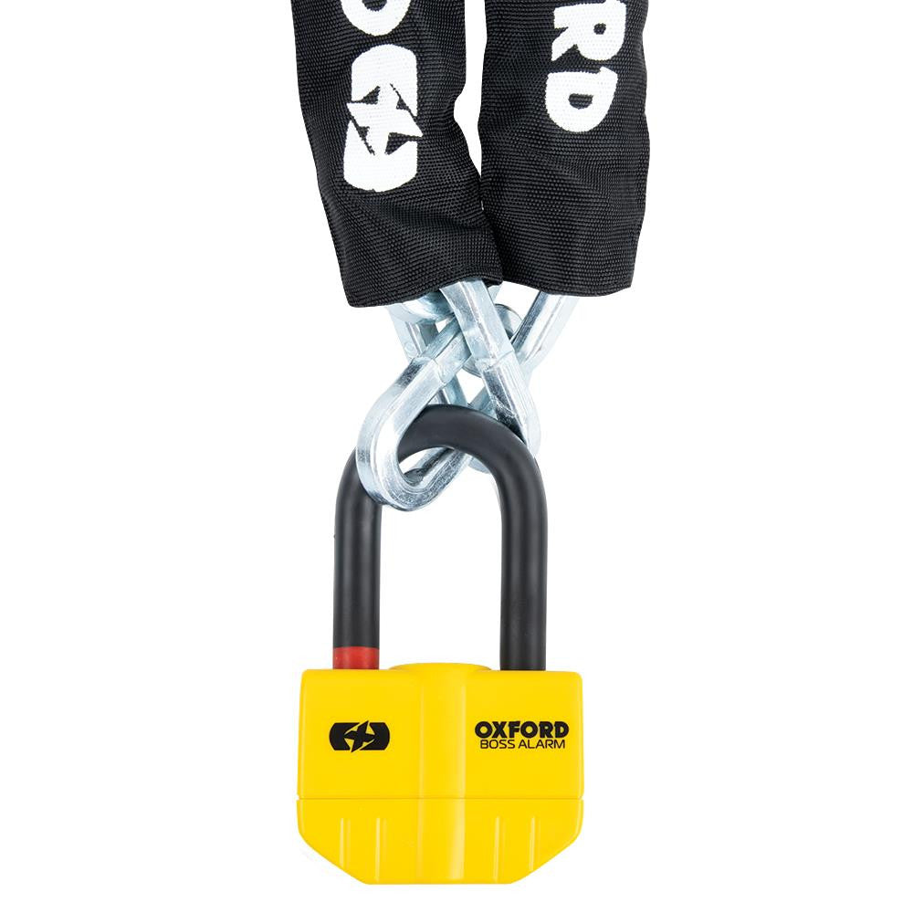 Oxford Boss Alarm 14mm Chain Lock 1.2m