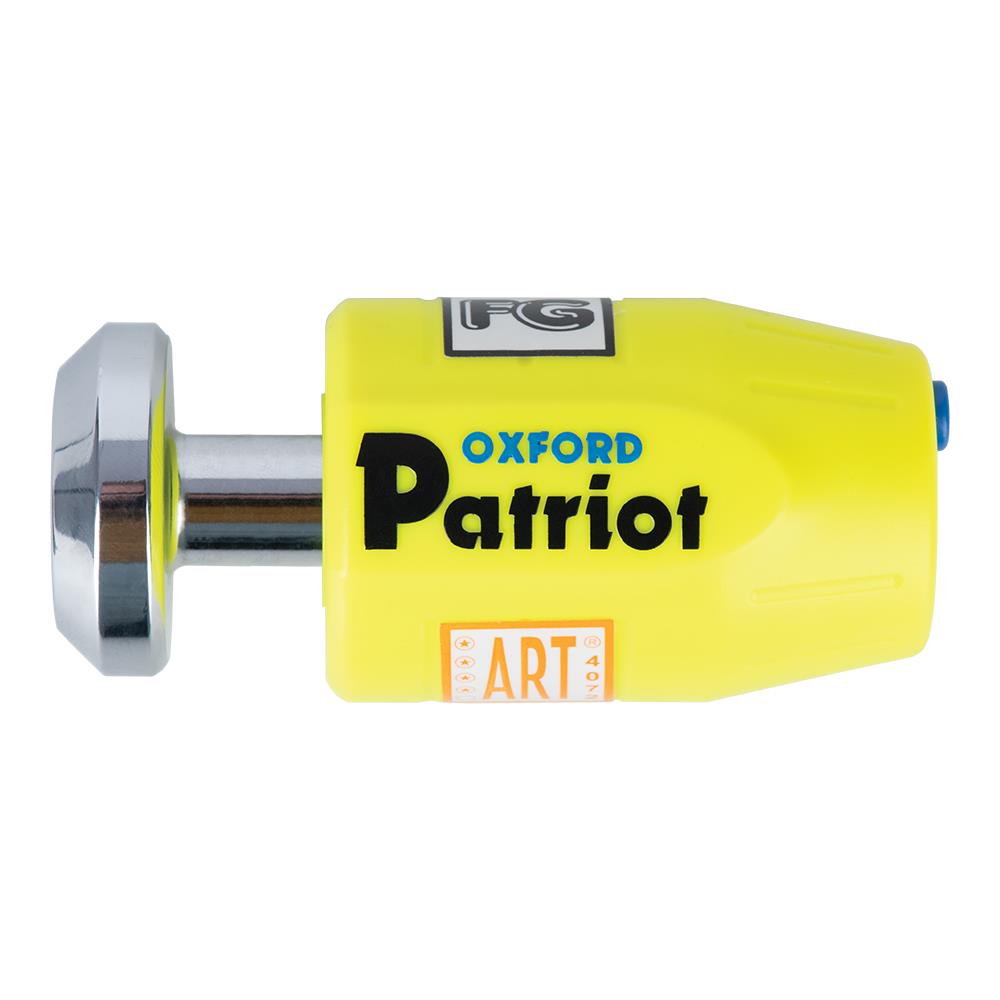 Oxford Patriot Compact Design Motorcycle Motorbike Disc Lock