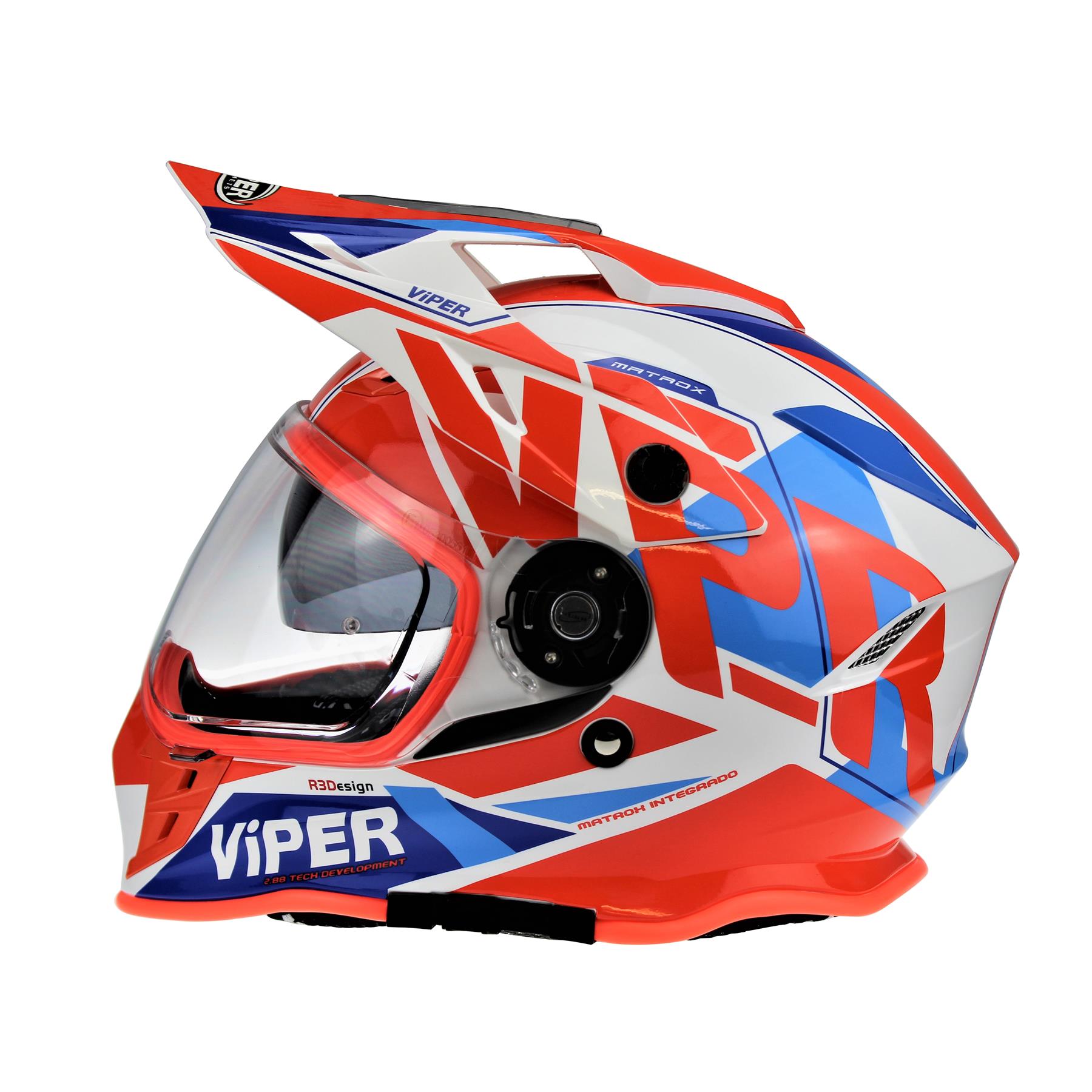 Viper RXV288 Double Visor Enduro Motocross Motorcycle Motorbike Helmet