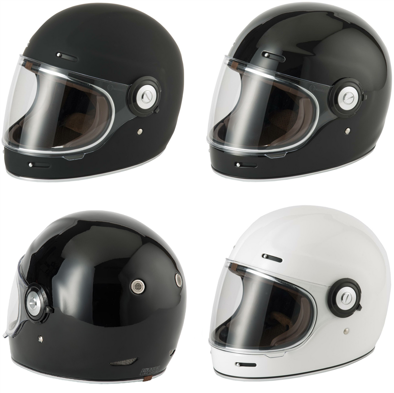 Vcan V135 Full Face Motorcycle Retro Vintage Helmet