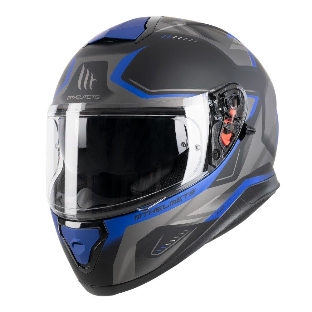 MT Thunder 3 Turbine Full Face Motorcycle Motorbike Matt Graphic Crash Helmet