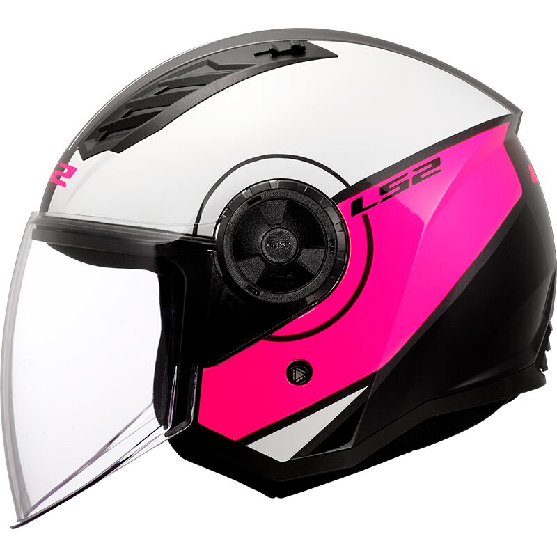 LS2 OF616 AIRFLOW II COVER WHITE PINK HELMET