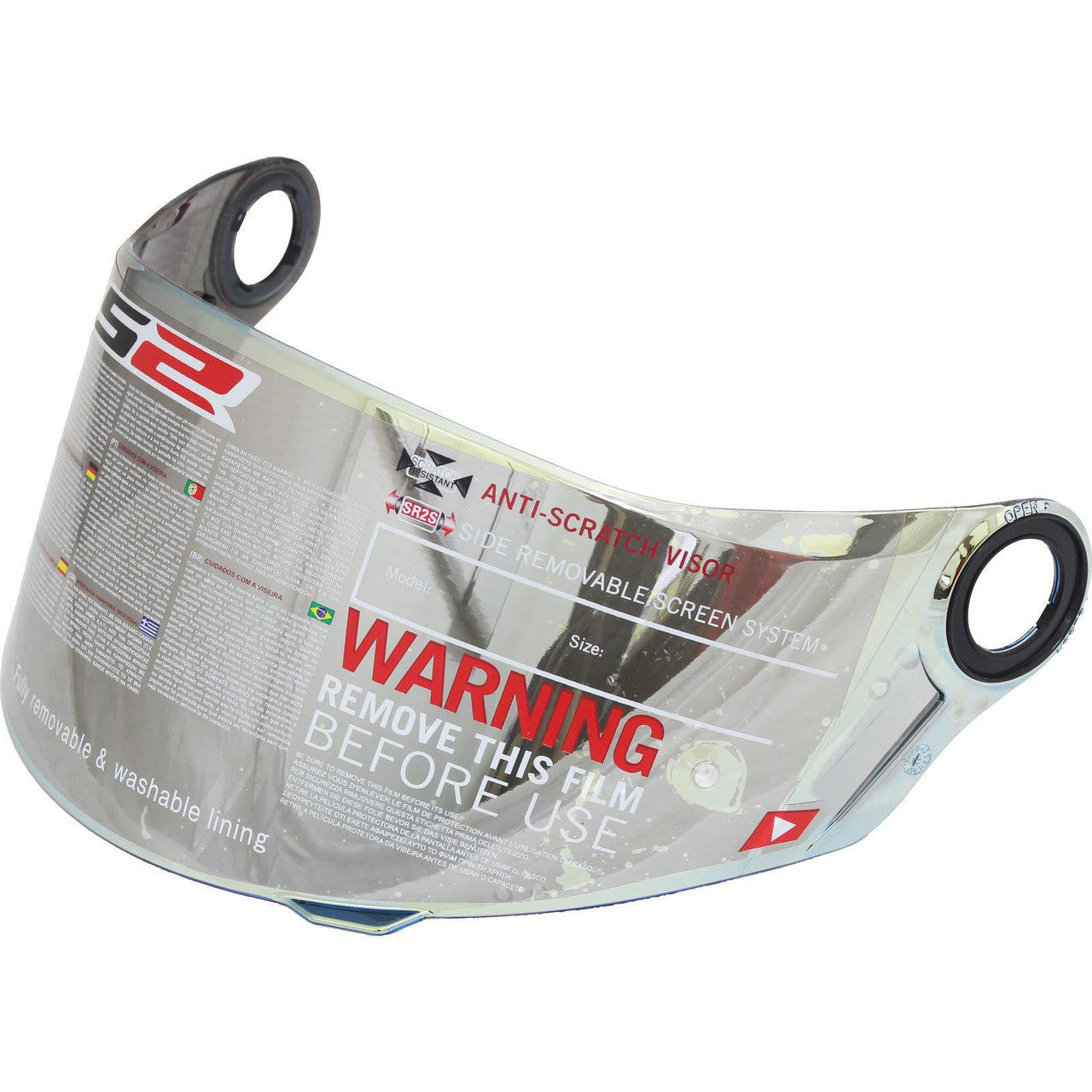 LS2 VISOR FF396/FF392 IRIDIUM GOLD