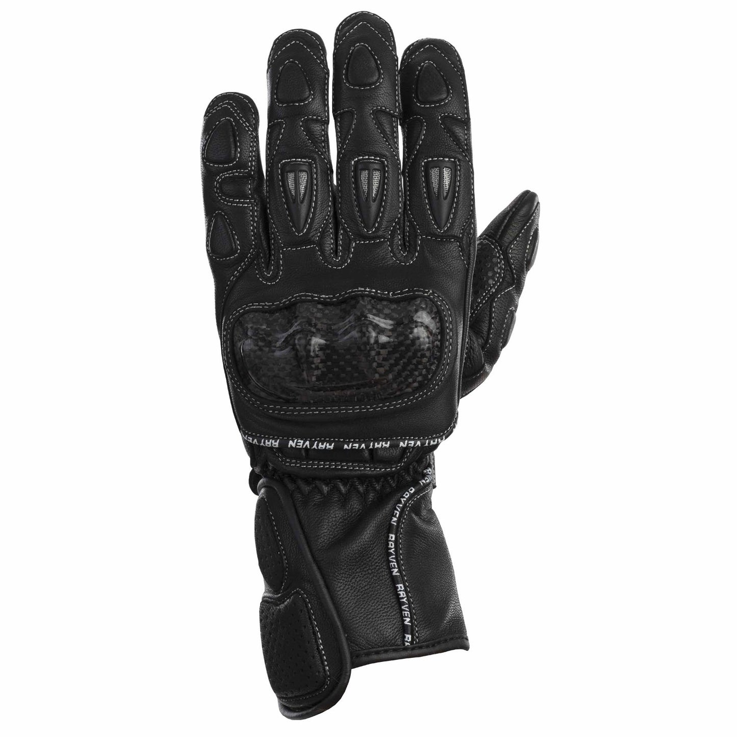 Rayven Race-Pro Goatskin Leather Motorcycle Gloves