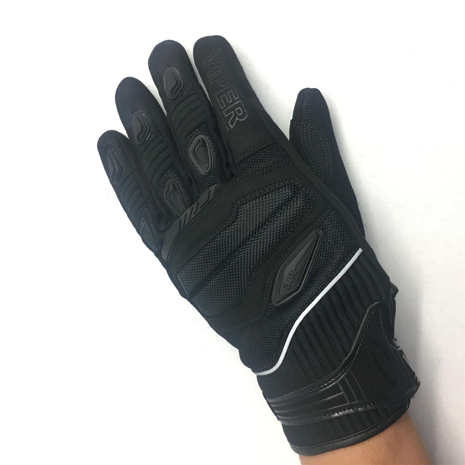 Viper Street 4 CE Approved Textile Motorcycle Gloves Black