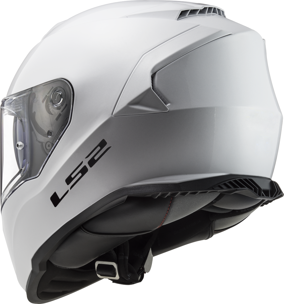 LS2 FF800 Storm II Motorcycle Full Face Helmet Solid White ECE 22.06