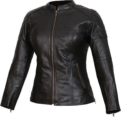 Weise Earhart Ladies Black Leather Motorcycle Jacket