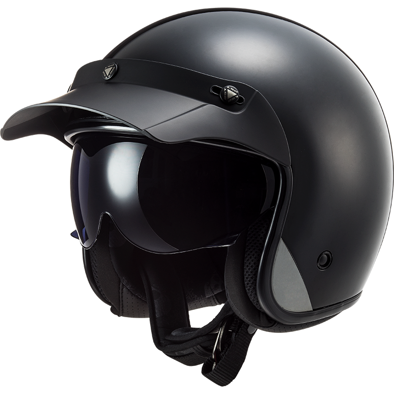 LS2 OF601 BOB Solid Open Face Motorcycle Motorbike Fiber Glass Jet Helmet