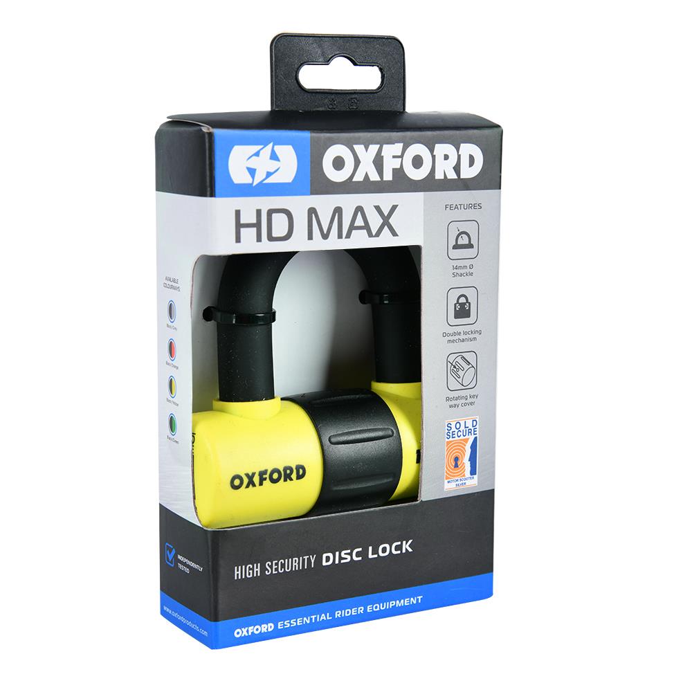 Oxford HD Max Padlock Motorcycle Motorbike Disc Lock