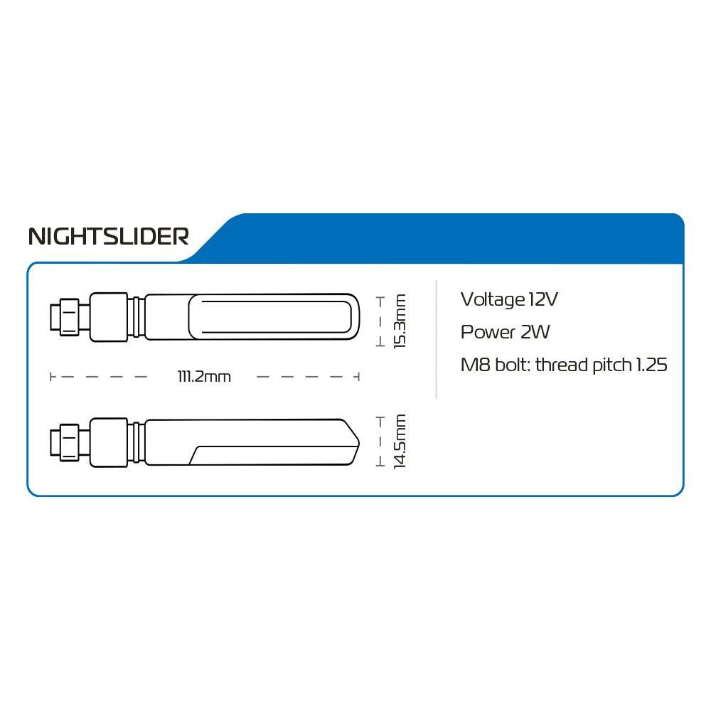 Oxford NightSlider - 3 in 1 Sequential Indicators (REAR)