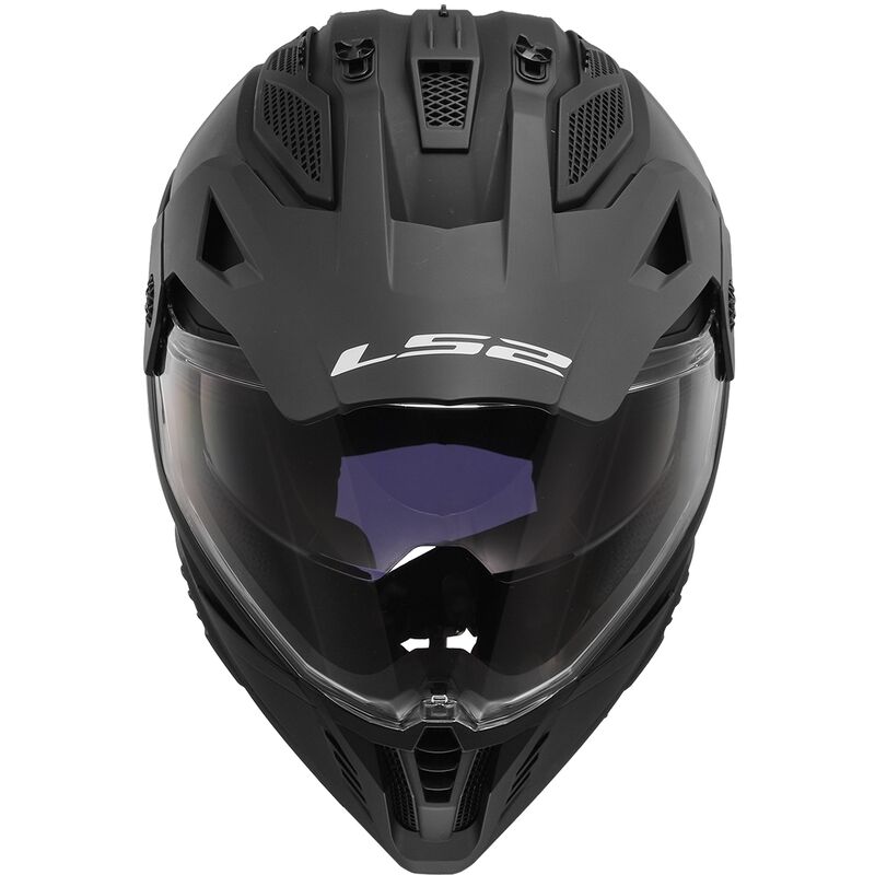 LS2 MX702 Pioneer II Matt Black Off Road Adventure Helmet