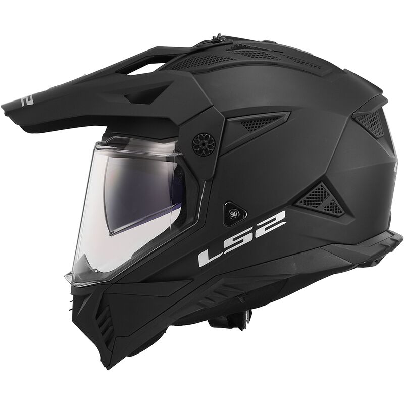 LS2 MX702 Pioneer II Matt Black Off Road Adventure Helmet