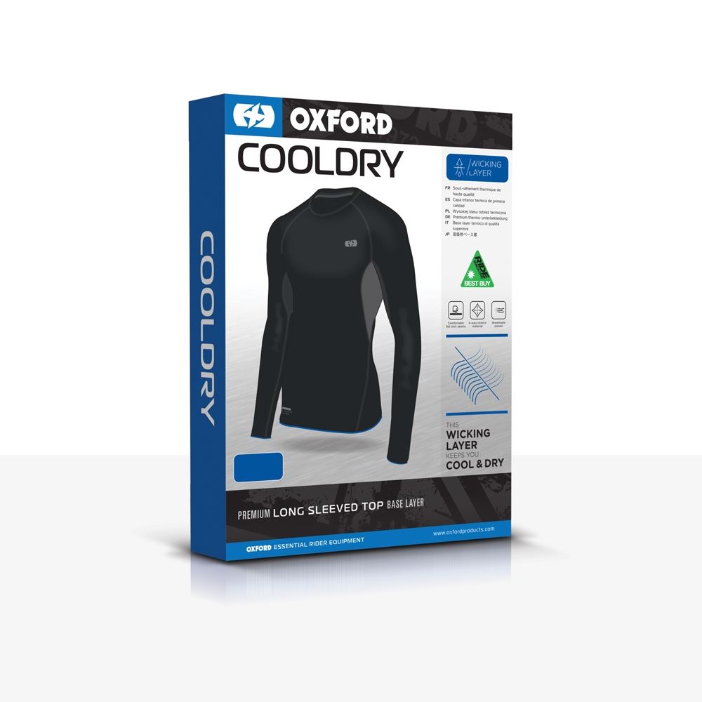 Oxford Fast Wicking Layer Cool Dry Top For Motorcycle