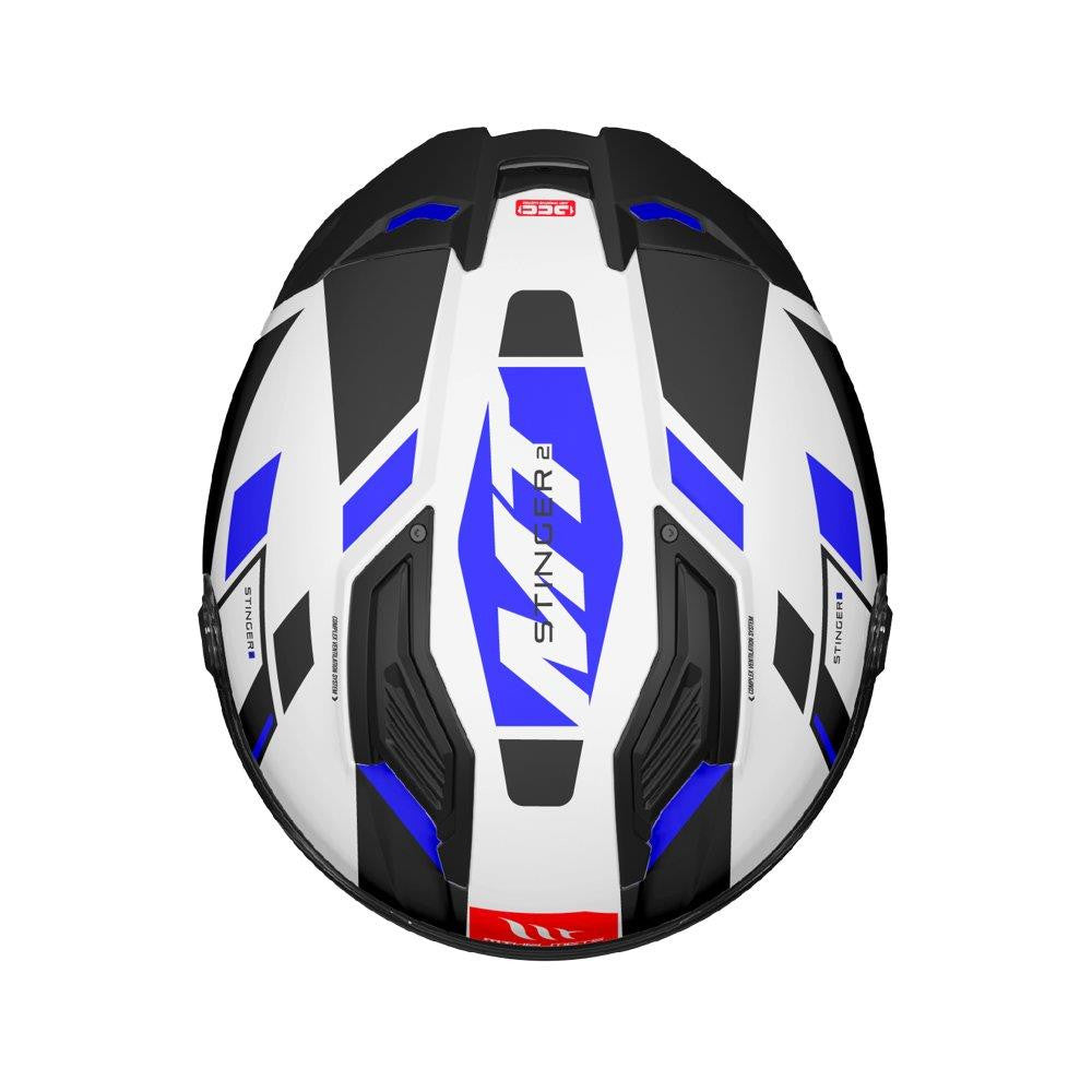 New Mt Stinger 2 Full Face Motorbike Helmet Sporty Look