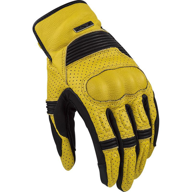 LS2 Duster Motorcycle Bike Goatskin Gloves Black