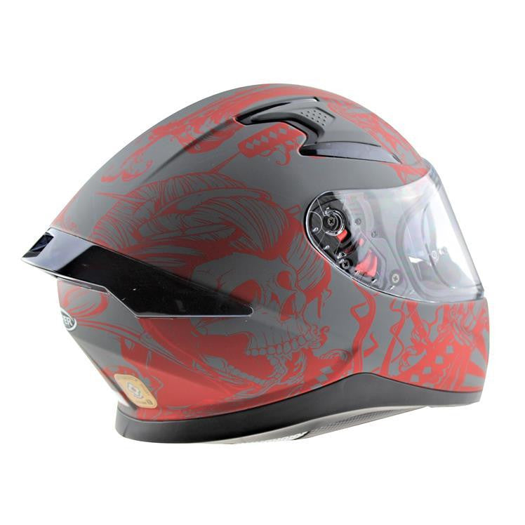 VIPER RSV95 SKULL EDITION MOTORCYCLE FULL FACE HELMET NEAR U