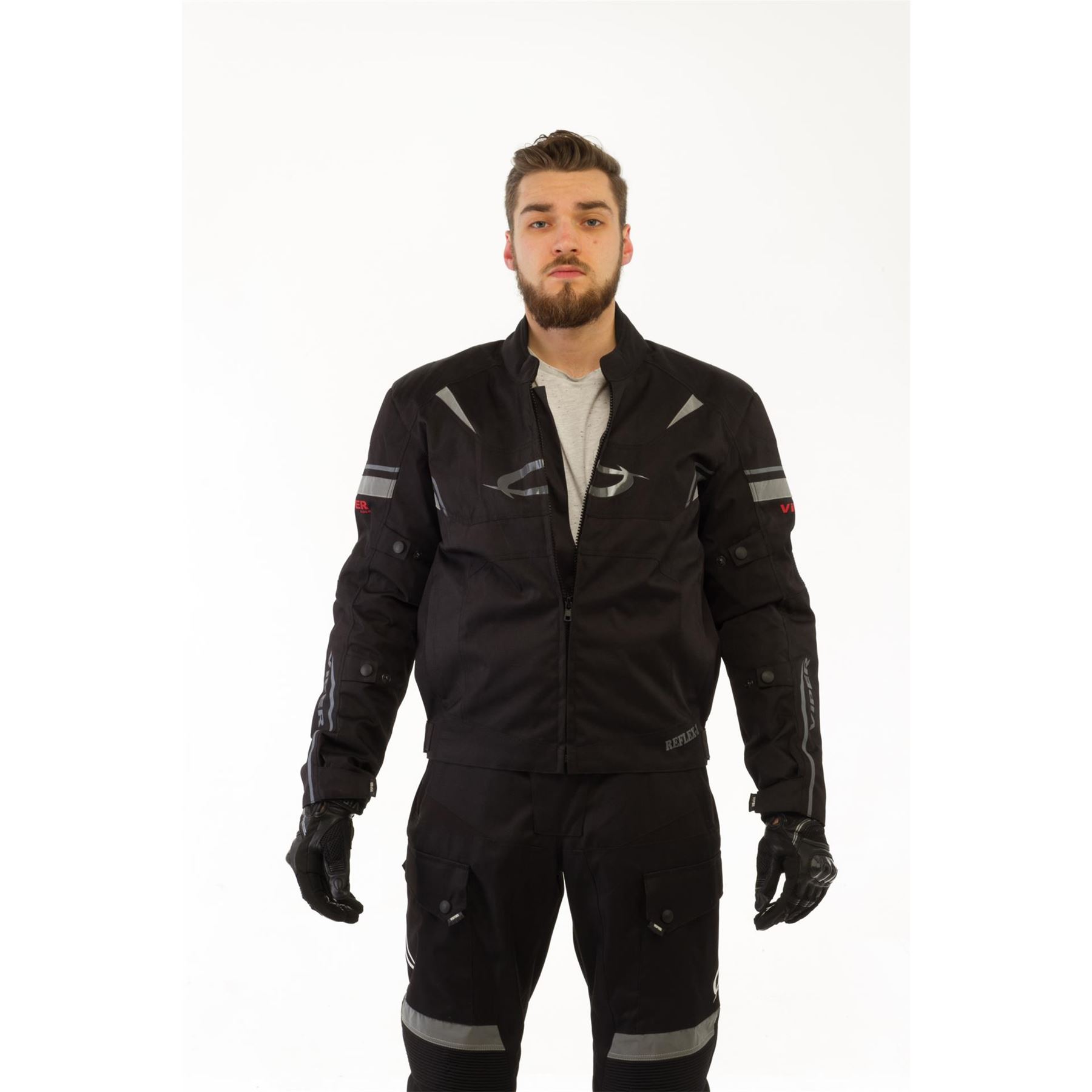 VIPER RIDER REFLEX CE WATERPROOF MOTORCYCLE JACKET