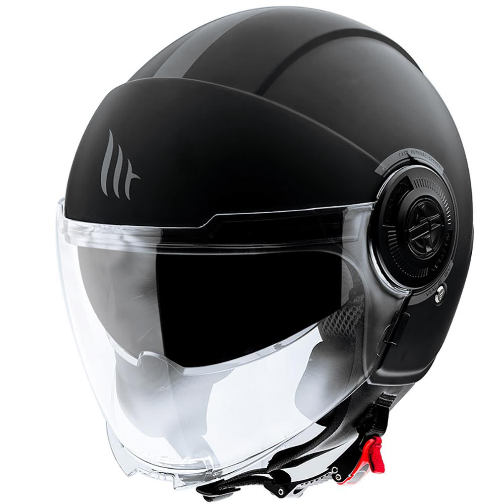 MT Viale Solid Open Face Dual Visor Sports Motorcycle Helmet