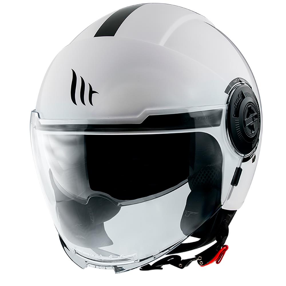 MT Viale Solid Open Face Dual Visor Sports Motorcycle Helmet