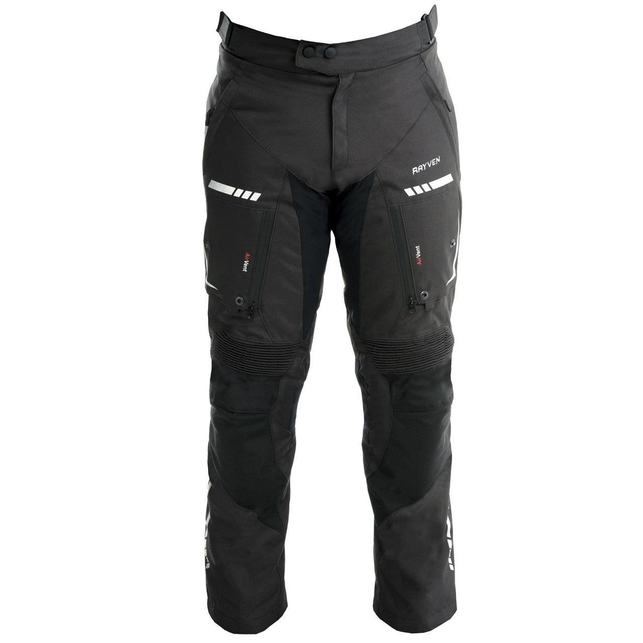 Rayven Motorcycle Motorbike Road Short Leg Trousers – Black