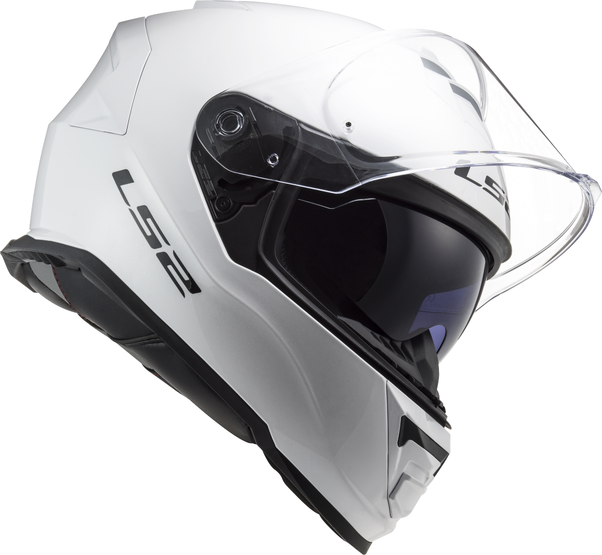 LS2 FF800 Storm II Motorcycle Full Face Helmet Solid White ECE 22.06