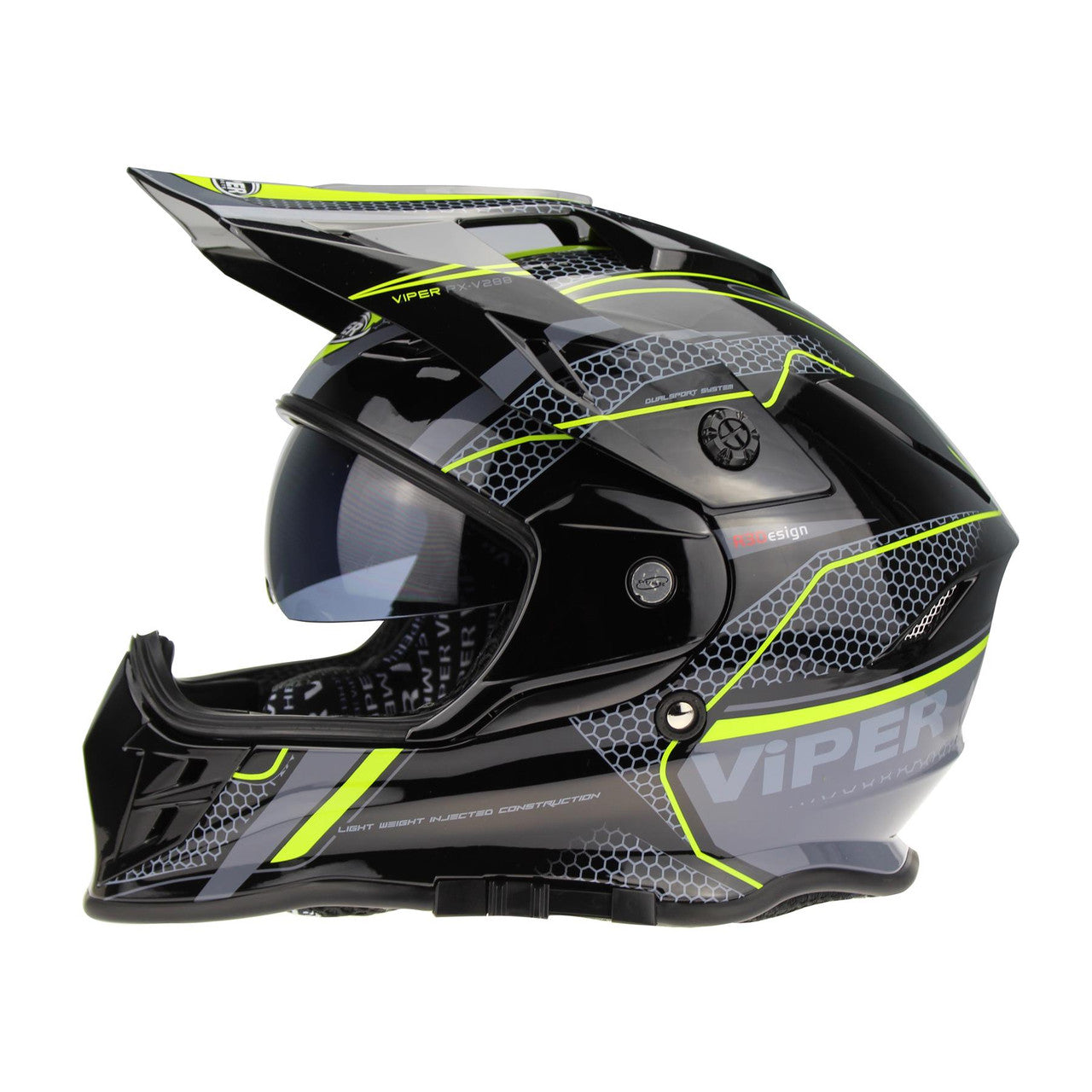 Viper RXV288 Double Visor Enduro Motocross Motorcycle Motorbike Helmet