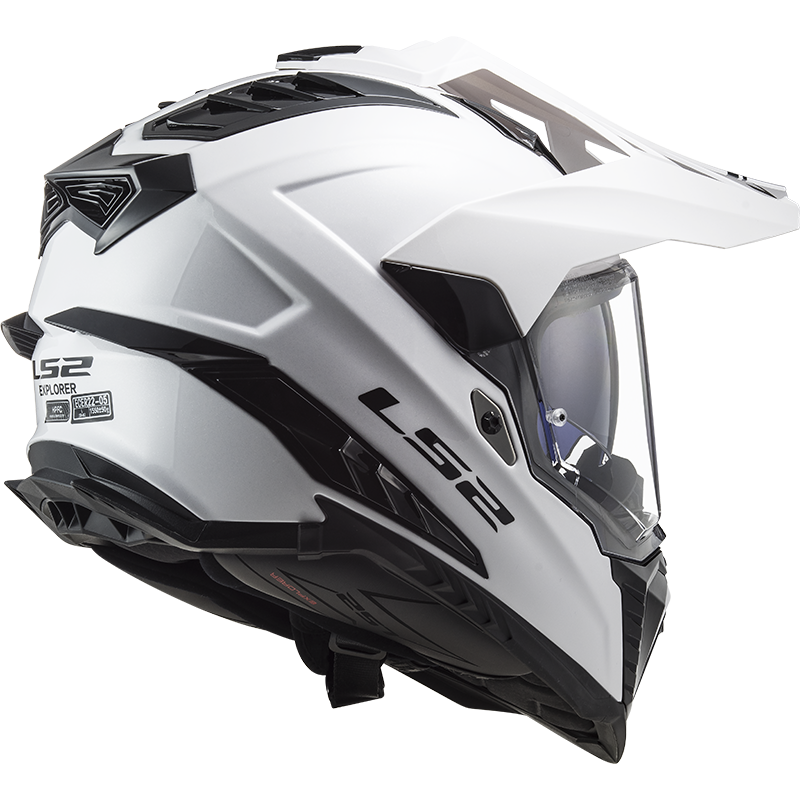 LS2 MX701 EXPLORER MOTORCROSS FULL FACE HELMET SOLID WHITE