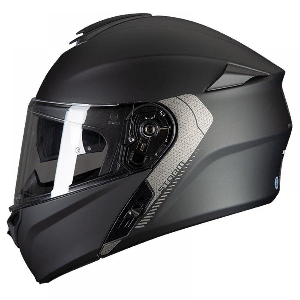 MT Storm Solid Flip Up Front Motorcycle Motorbike Helmet