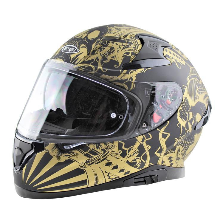 VIPER RSV95 SKULL EDITION MOTORCYCLE FULL FACE HELMET NEAR U