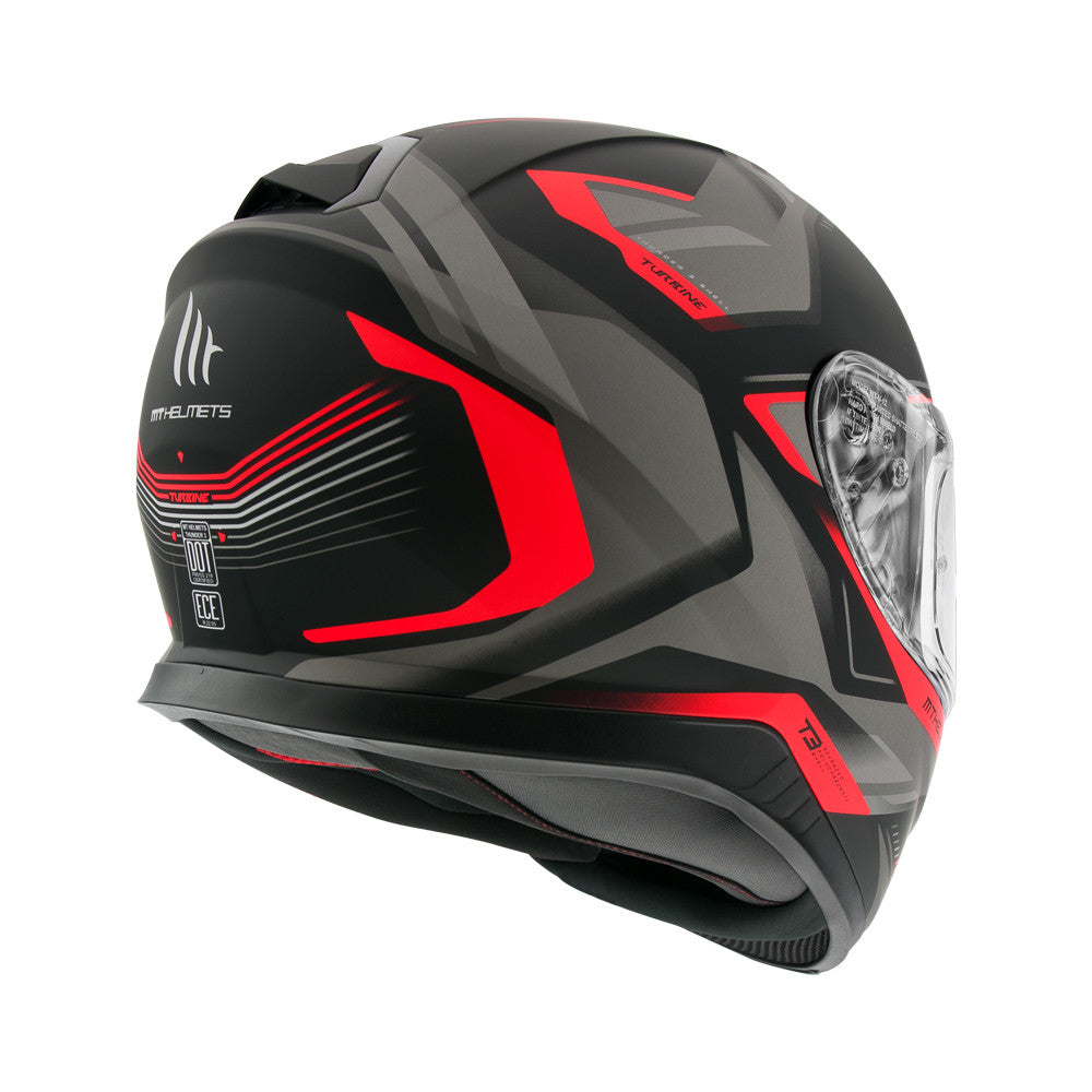 MT Thunder 3 Turbine Full Face Motorcycle Motorbike Matt Graphic Crash Helmet