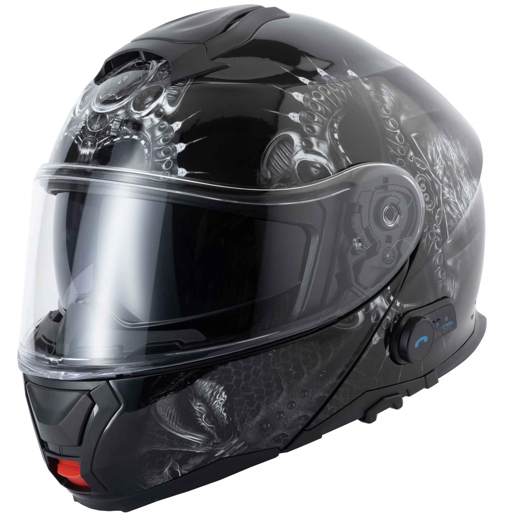 Vcan V272 Flip Up Motorcycle Blinc A4 Bluetooth Helmet