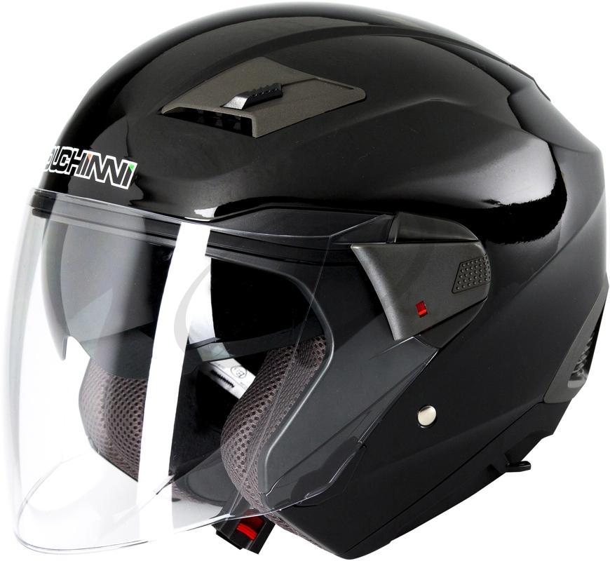 Duchinni D205 Open Face Light Motorcycle Helmet Matt Black