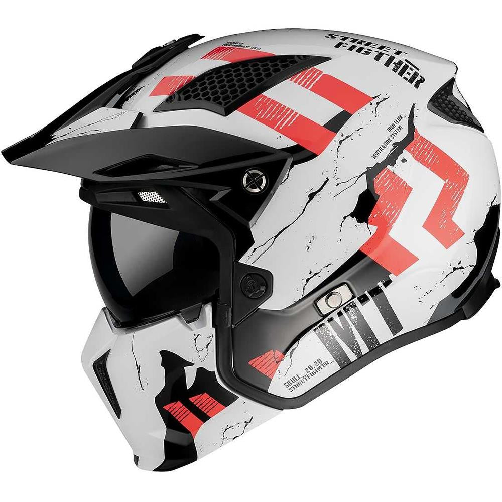 MT STREETFIGHTER FULL FACE OFF ROAD SKULL MOTORBIKE MOTORCYCLE MX CRASH HELMET