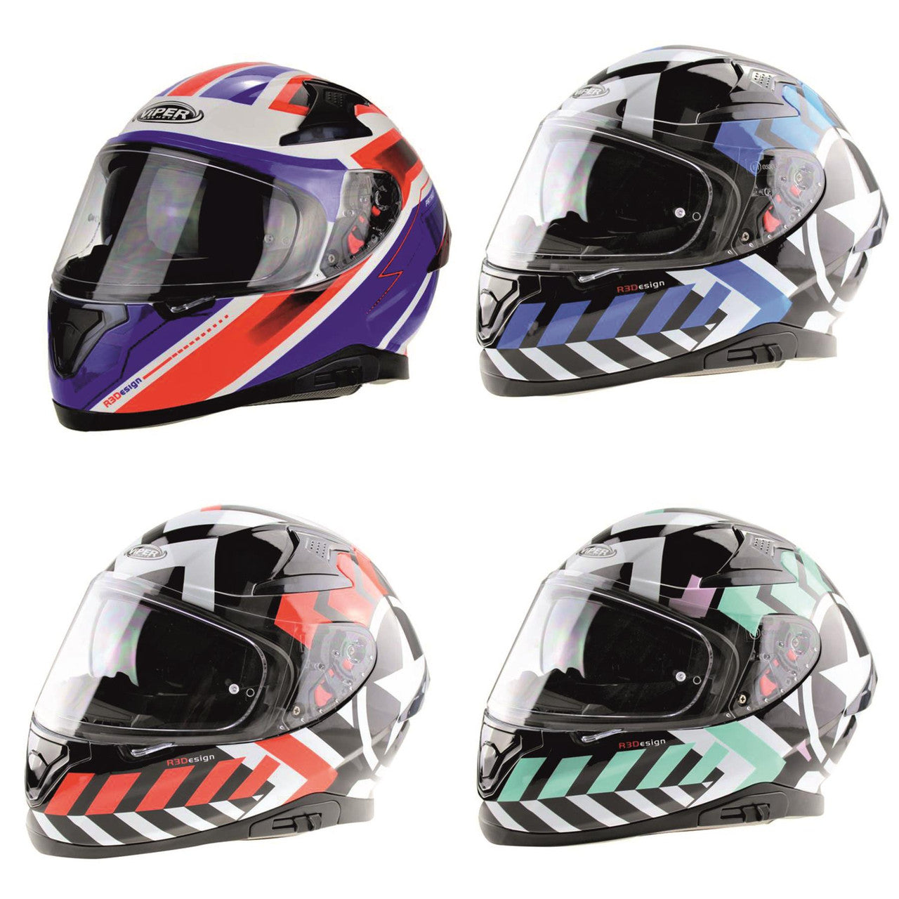 VIPER RSV95 PATROIT FULL FACE MOTORBIKE MOTORCYCLE HELMET