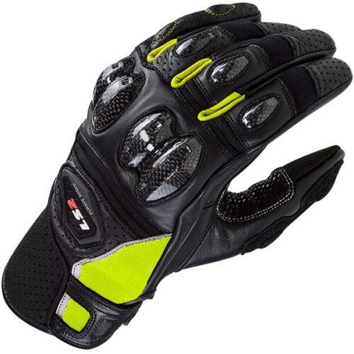 LS2 SPARK 2 LEATHER MEN MOTORBIKE GLOVES